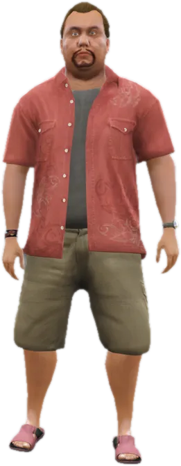 Transparent PNG of the GTA V ped a_m_m_polynesian_01