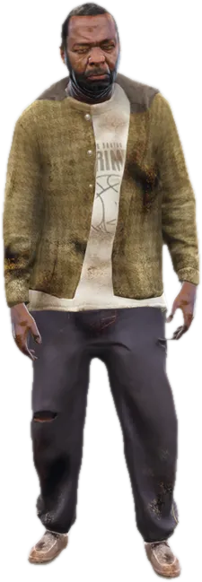 Transparent PNG of the GTA V ped a_m_m_tramp_01