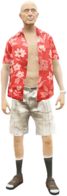 Transparent PNG of the GTA V ped a_m_o_beach_01