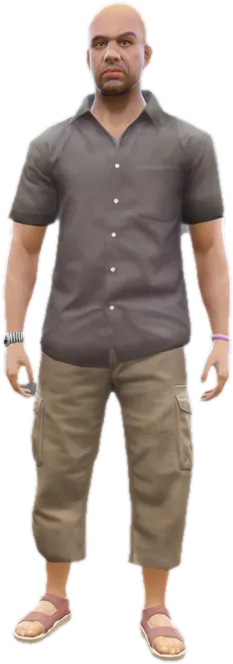 Transparent PNG of the GTA V ped a_m_y_beach_02