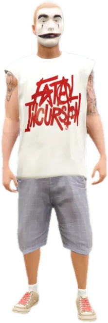 Transparent PNG of the GTA V ped a_m_y_juggalo_01