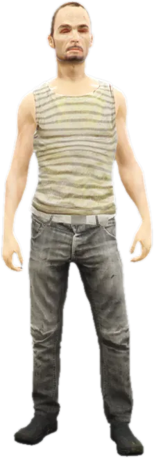 Transparent PNG of the GTA V ped a_m_y_methhead_01