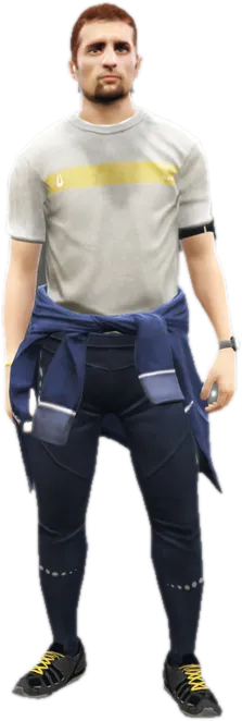 Transparent PNG of the GTA V ped a_m_y_runner_01