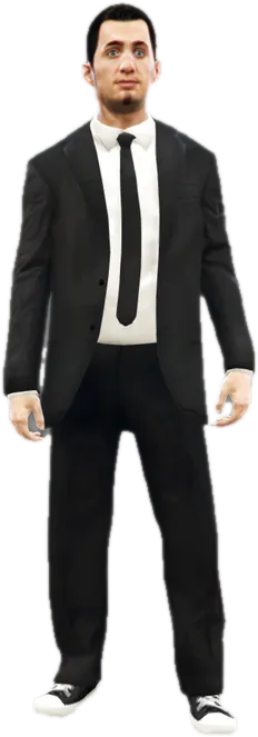 Transparent PNG of the GTA V ped a_m_y_smartcaspat_01