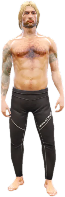 Transparent PNG of the GTA V ped a_m_y_surfer_01