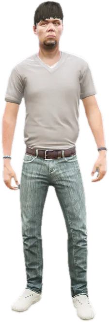 Transparent PNG of the GTA V ped a_m_y_vinewood_04