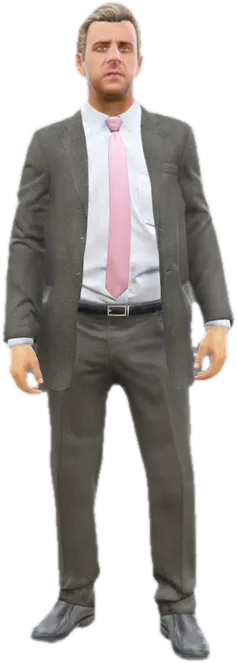 Transparent PNG of the GTA V ped cs_bankman