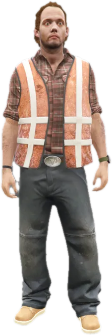 Transparent PNG of the GTA V ped cs_floyd