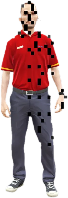 Transparent PNG of the GTA V ped csb_burgerdrug