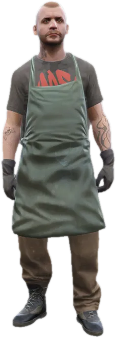 Transparent PNG of the GTA V ped csb_chef