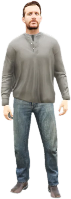 Transparent PNG of the GTA V ped csb_customer