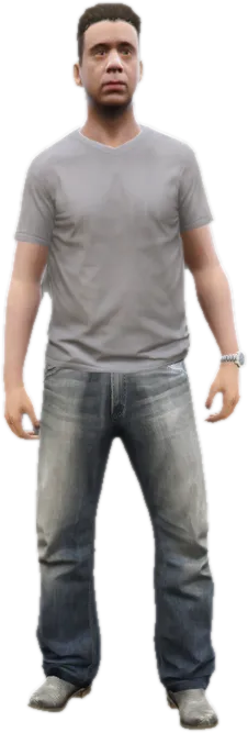 Transparent PNG of the GTA V ped csb_hugh
