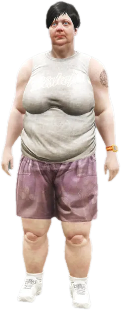Transparent PNG of the GTA V ped csb_maude