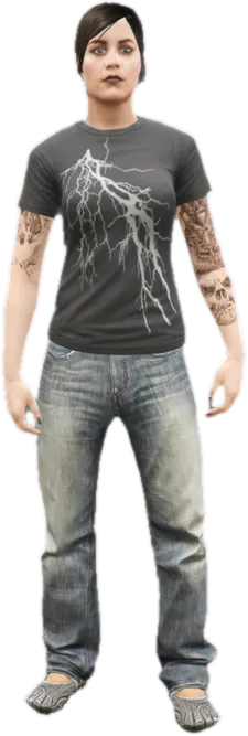 Transparent PNG of the GTA V ped csb_paige