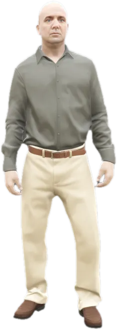 Transparent PNG of the GTA V ped csb_popov