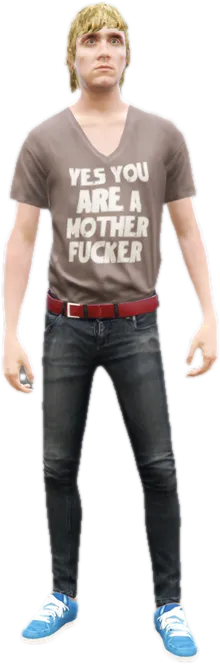 Transparent PNG of the GTA V ped csb_ramp_hipster