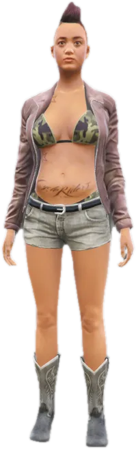 Transparent PNG of the GTA V ped g_f_y_lost_01
