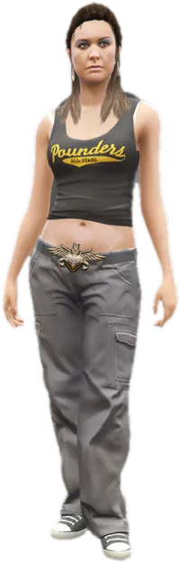 Transparent PNG of the GTA V ped g_f_y_vagos_01