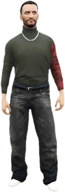 Transparent PNG of the GTA V ped g_m_m_armgoon_01