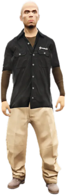 Transparent PNG of the GTA V ped g_m_y_armgoon_02