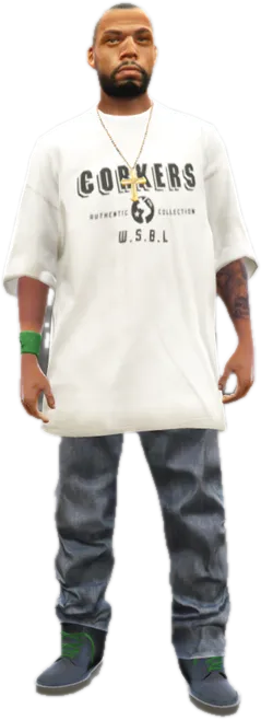 Transparent PNG of the GTA V ped g_m_y_famca_01