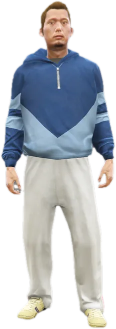 Transparent PNG of the GTA V ped g_m_y_korean_01
