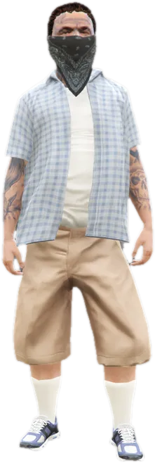 Transparent PNG of the GTA V ped g_m_y_salvaboss_01