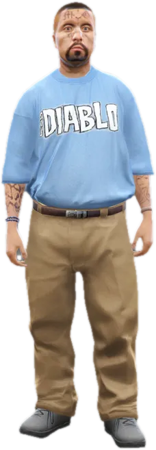 Transparent PNG of the GTA V ped g_m_y_salvagoon_02