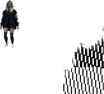 Transparent PNG of the GTA V ped gabriela