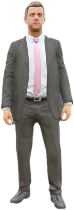 Transparent PNG of the GTA V ped ig_bankman
