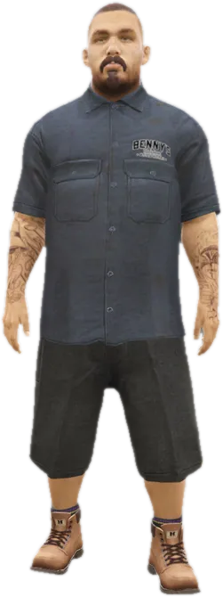 Transparent PNG of the GTA V ped ig_benny