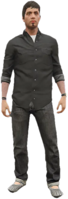 Transparent PNG of the GTA V ped ig_car3guy1