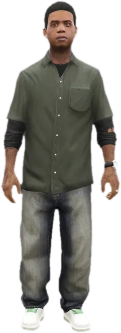 Transparent PNG of the GTA V ped ig_lamardavis
