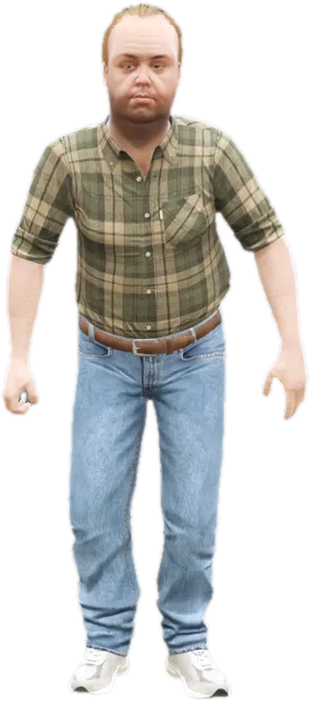 Transparent PNG of the GTA V ped ig_lestercrest
