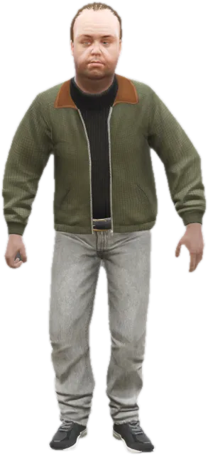 Transparent PNG of the GTA V ped ig_lestercrest_2