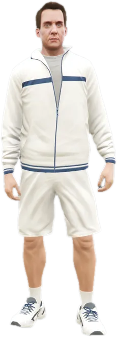 Transparent PNG of the GTA V ped ig_tenniscoach