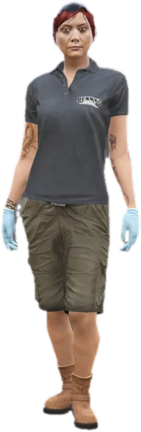 Transparent PNG of the GTA V ped mp_f_bennymech_01