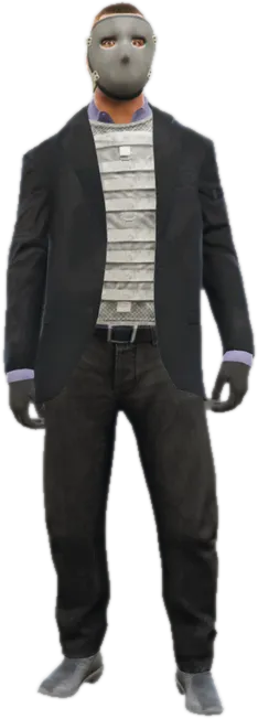 Transparent PNG of the GTA V ped mp_g_m_pros_01