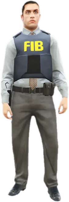 Transparent PNG of the GTA V ped mp_m_fibsec_01