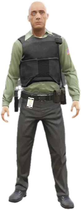 Transparent PNG of the GTA V ped mp_s_m_armoured_01