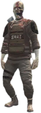 Transparent PNG of the GTA V ped nw_swatzombie1