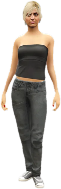 Transparent PNG of the GTA V ped s_f_y_clubbar_01