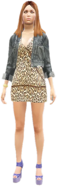 Transparent PNG of the GTA V ped s_f_y_hooker_01
