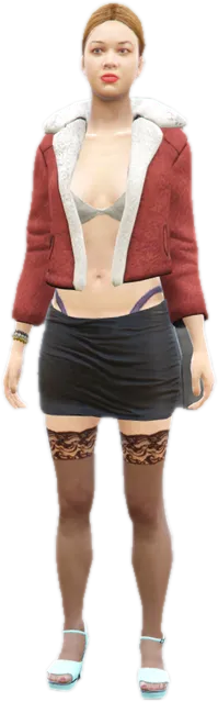 Transparent PNG of the GTA V ped s_f_y_hooker_02