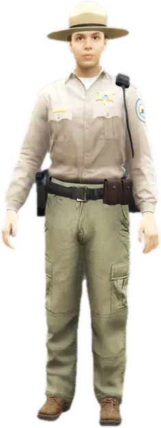 Transparent PNG of the GTA V ped s_f_y_ranger_01