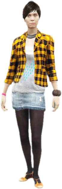 Transparent PNG of the GTA V ped s_f_y_shop_low