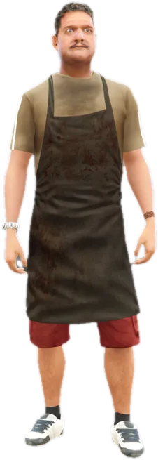 Transparent PNG of the GTA V ped s_m_m_linecook