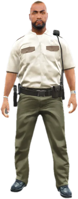 Transparent PNG of the GTA V ped s_m_m_security_01