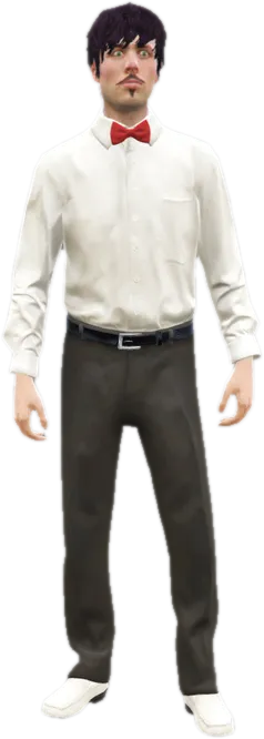 Transparent PNG of the GTA V ped s_m_y_barman_01