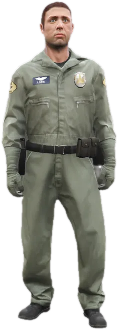 Transparent PNG of the GTA V ped s_m_y_pilot_01